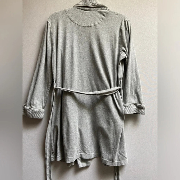 Lauren Ralph Lauren Essentials Short Shawl Collar Belted Robe Sz  S - Picture 3 of 11